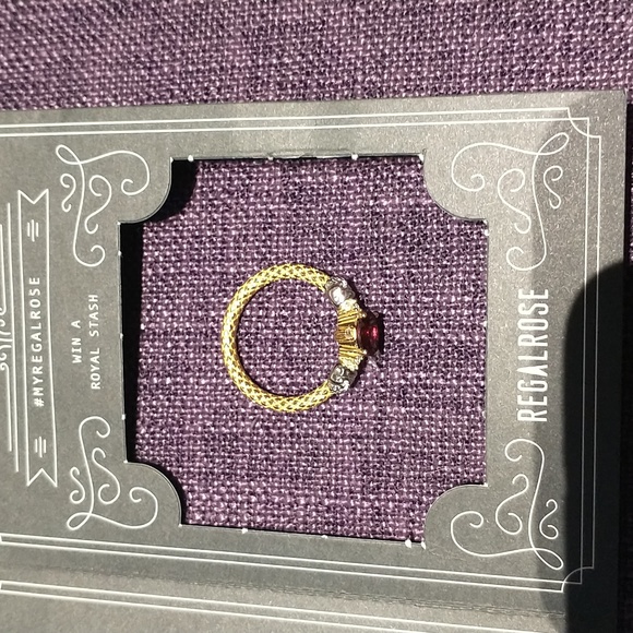 *NEW*Regalrose Skulls Garnet Poison Gold Ring - Picture 4 of 6